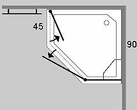 Grundriss Duschenplanung