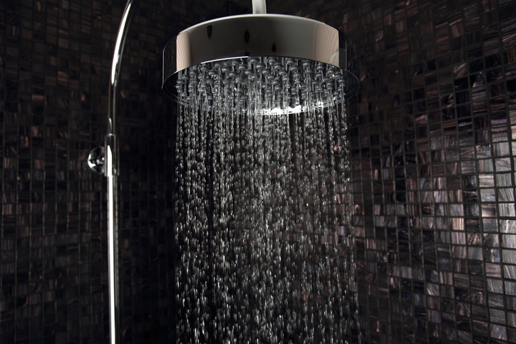 Modernes Design einer Regendusche