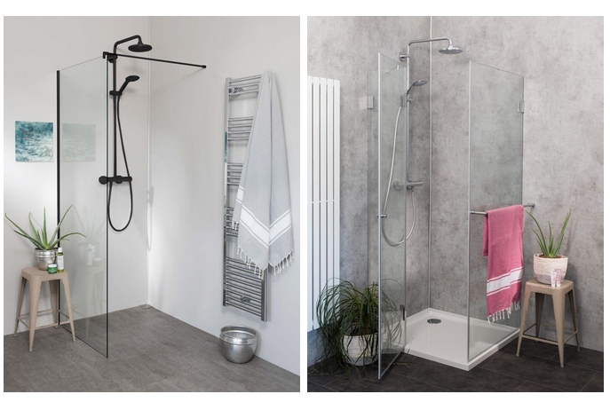 dusche bodengleich und auf duschwanne