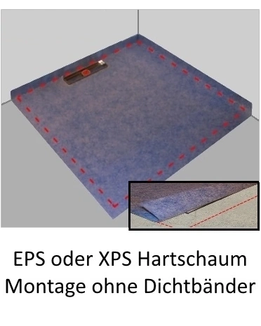 Schaumstoffplatte, EPS/XPS,  Montageplatte,  Isolationsplatte,  Schraubenschnitt