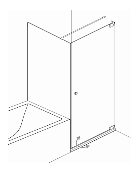 dusche, duschabtrennung, glaswand, scharnier, bathroom