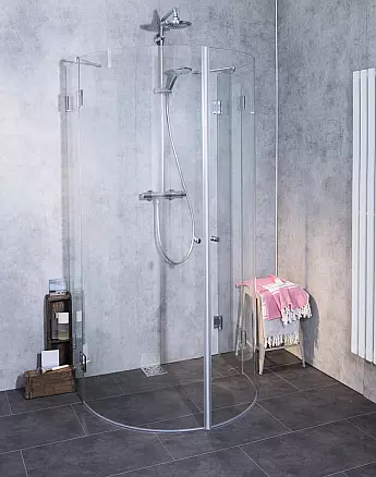 halbkreis dusche