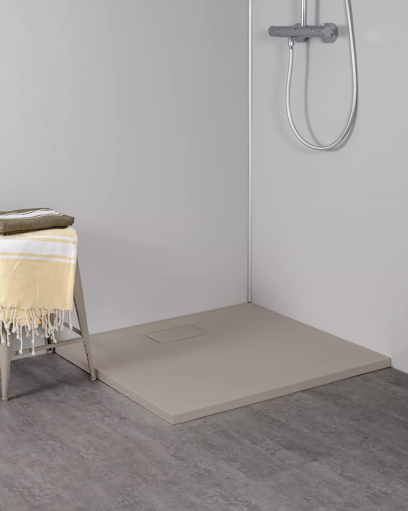 duschrinnenfläch, walk-in-dusche, duschplattform, regendusche, schamotte?