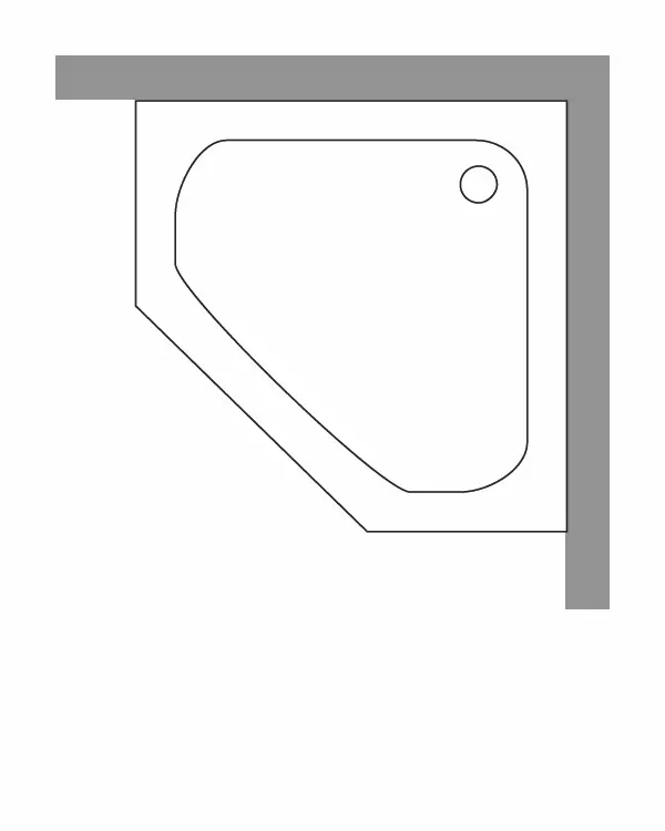 Duschwanne Fünfeck