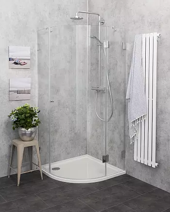 viertelkreis dusche