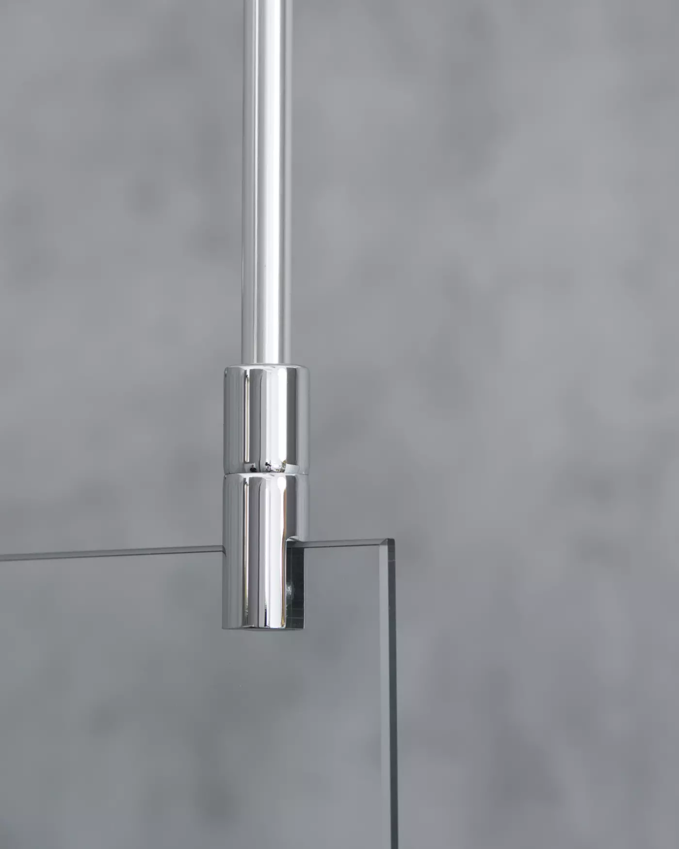 Deckenarmset verchromt für 6/8mm Dusche H=75cm