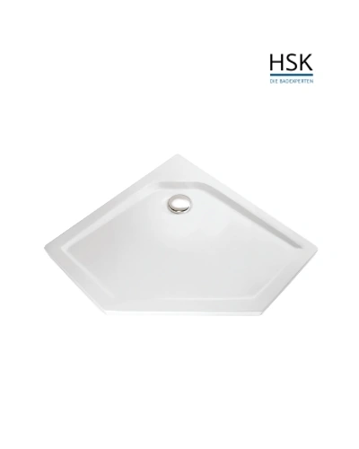 HSK Duschtasse Fünfeck 100x100cm H=3,5cm Acryl weiß