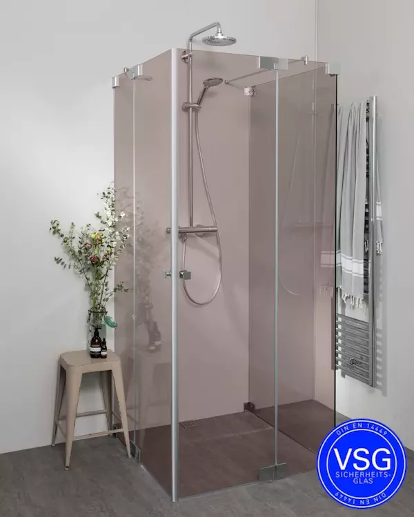 VSG U Form Duschen