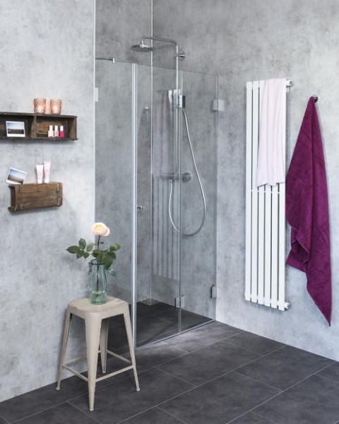 Falt-Duschabtrennung für Nische ab 110cm